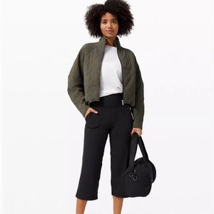 Lululemon Quilted Calm Jacket Army Green Size 10